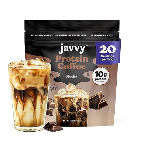 Miniatura 15 de Café Helado de Proteína de Caramelo - Proteína de Suero Premium y Cafés Helados Instantáneos - 100% Preparación en Frío Natural - Cero Sabores y