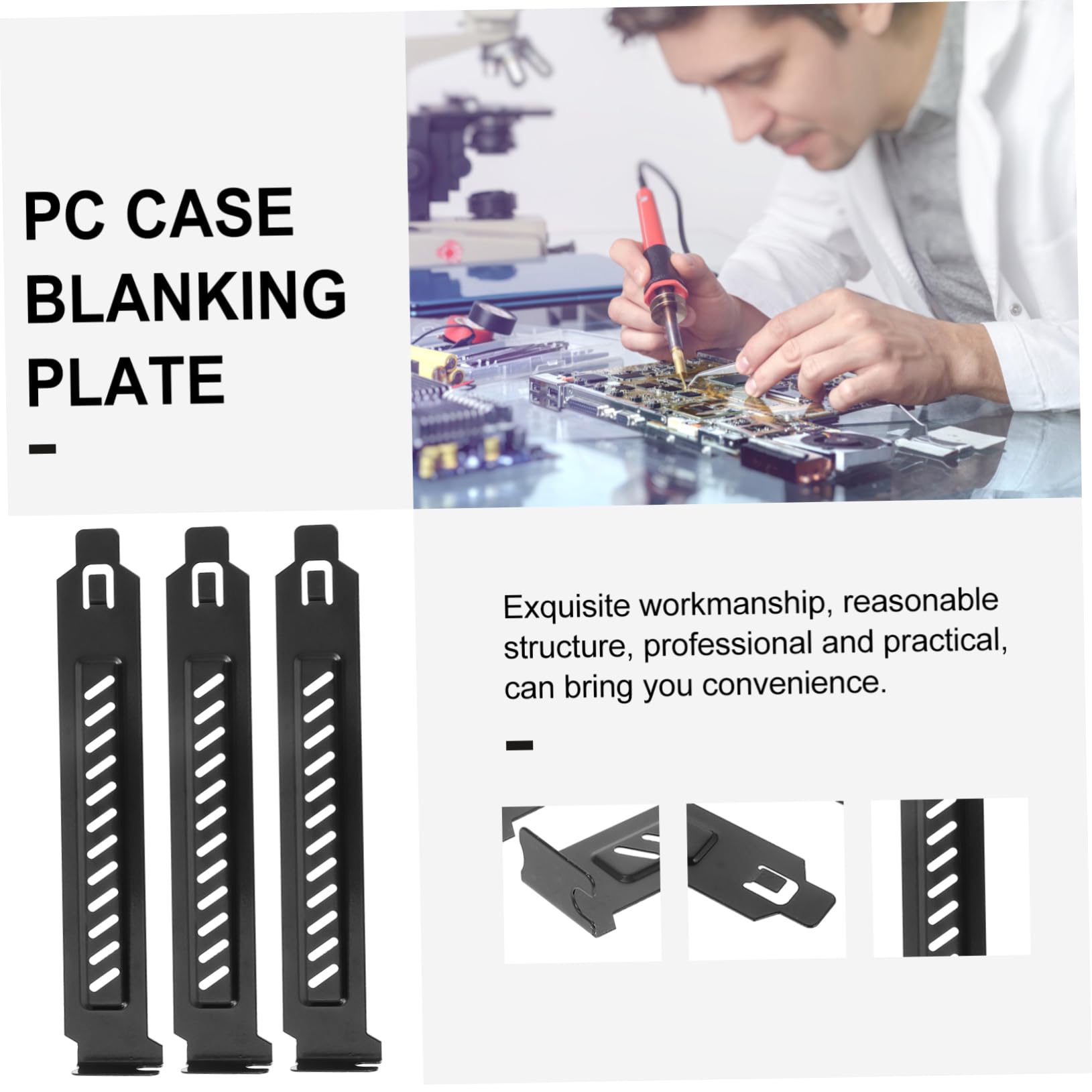 4 Set Copertura Slot Pci Per Chassis Computer Inossidabile Polvere Per Fessure Posteriore Facile Installare E Rimuovere Resistenti E Robusti Per Mantenere Pulito 20 Pezzi*4