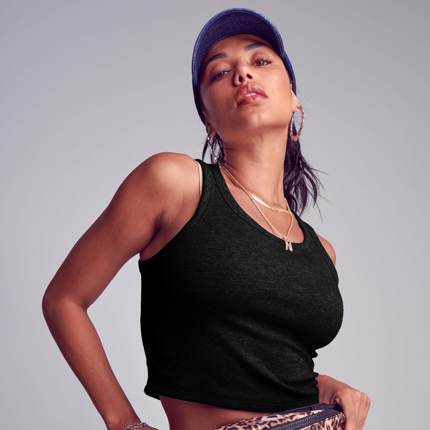 ARRIA Ribbed Crop Tank Top for Women – Soft Slim Fit Scoop Neck Sleeveless Shirt, Stretchy Fitted Basic Cute Summer Tops 2025 - Image 2