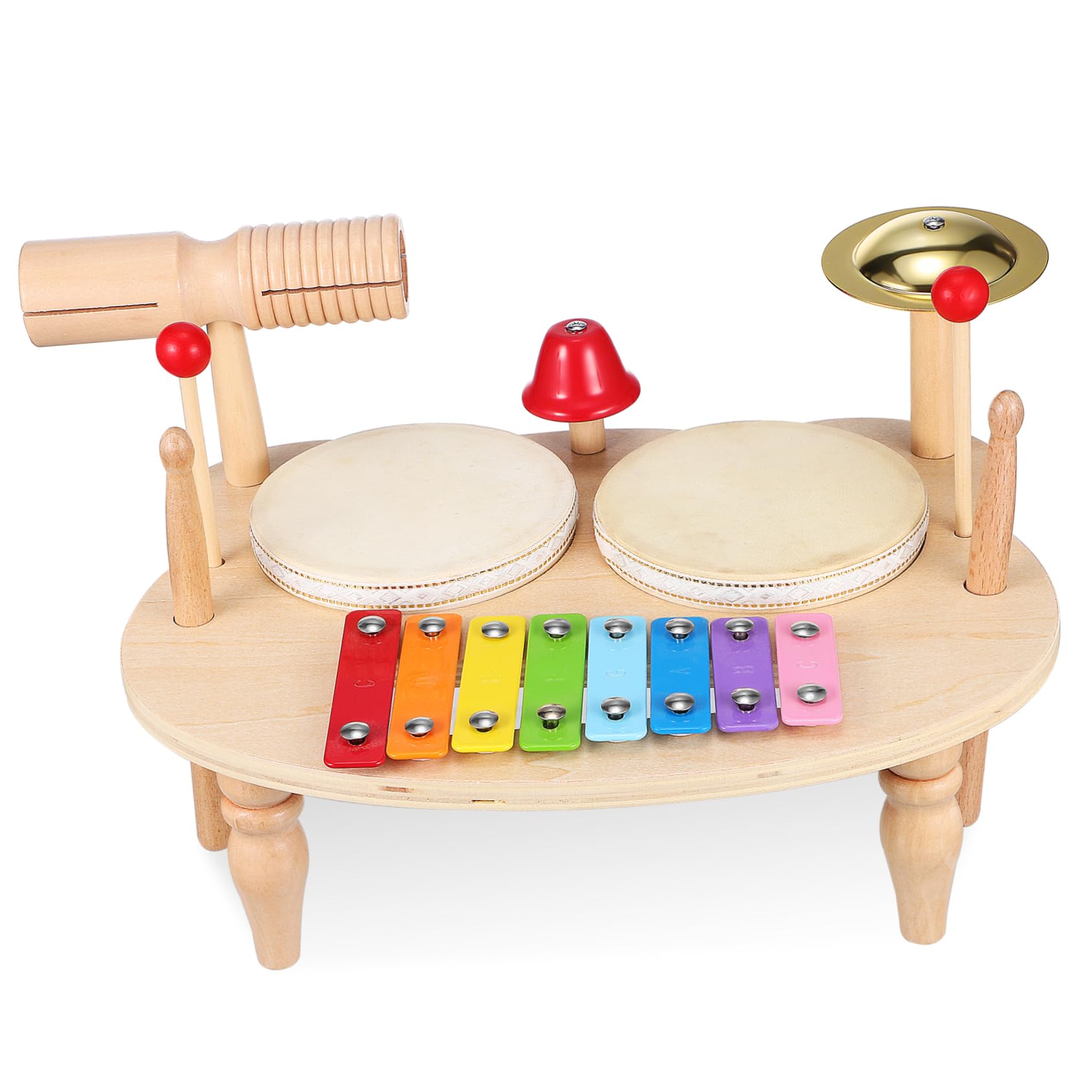 Xilófono de Madera para Principiantes, Instrumento Musical | Sonido Claro y Efectos Ricos, Diseño Adorable y Colorido, Obsequio Musical para Pequeño