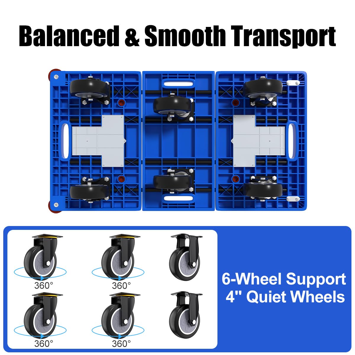 Heavy Duty Folding Platform Cart - 1323 lbs Capacity -6 Heavy Duty Folding Platform Cart - 1323 lbs Capacity -6