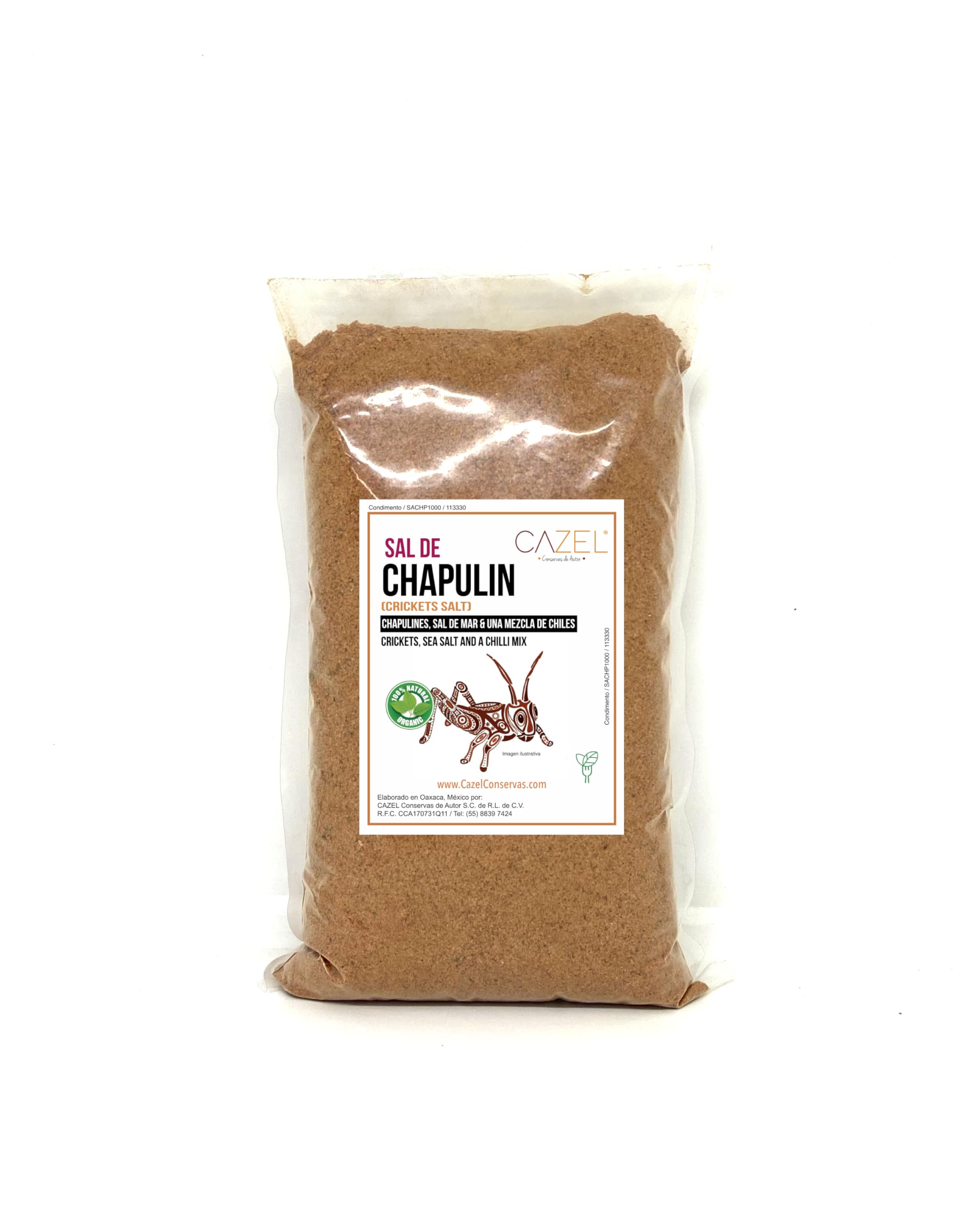Cazel Sal de Chapulin 250 G Grasshopper Salt 8.8 Oz