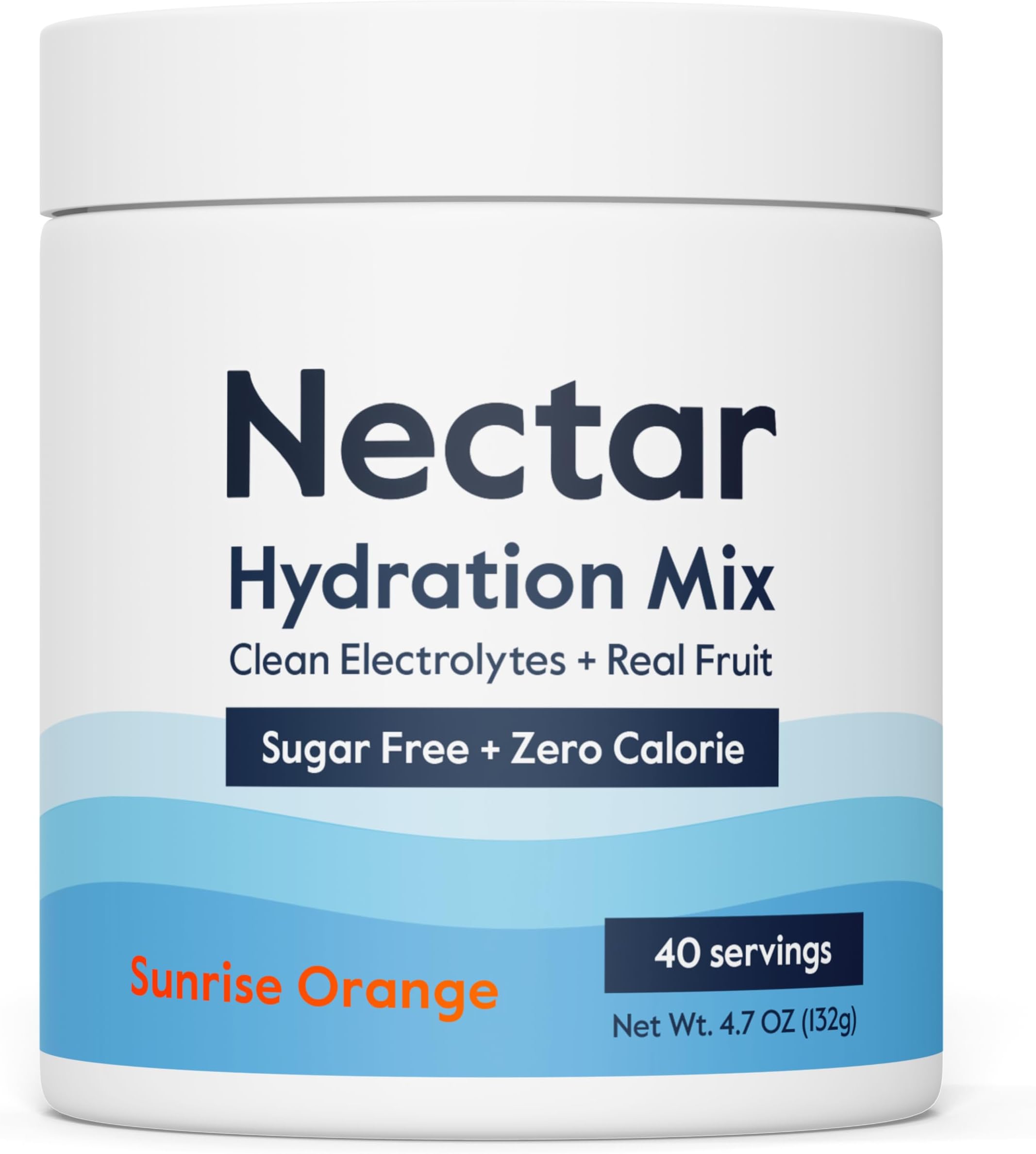 Sugar Free Electrolytes Powder - Organic Fruit No Sugar or Calories - Hydration Powder for Dehydration Relief and Rapid Rehydration - Keto and Paleo (Orange 40 Serving Tub)