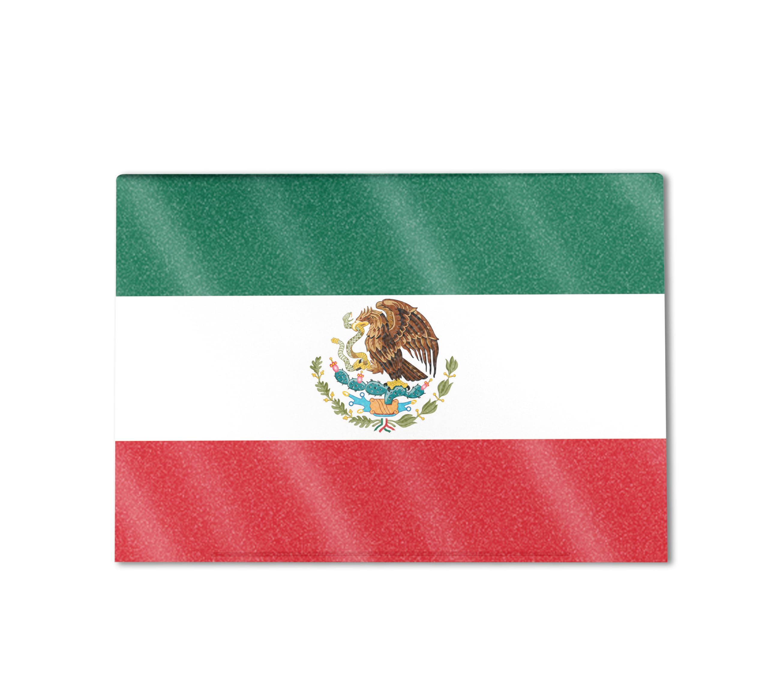 Glossy Glitter Gaming Skin Compatible with HP Envy x360 16” (2023) - Mexican Flag - Premium 3M Vinyl Protective Wrap Decal Cover - Easy to Apply | Crafted in The USA by MightySkins