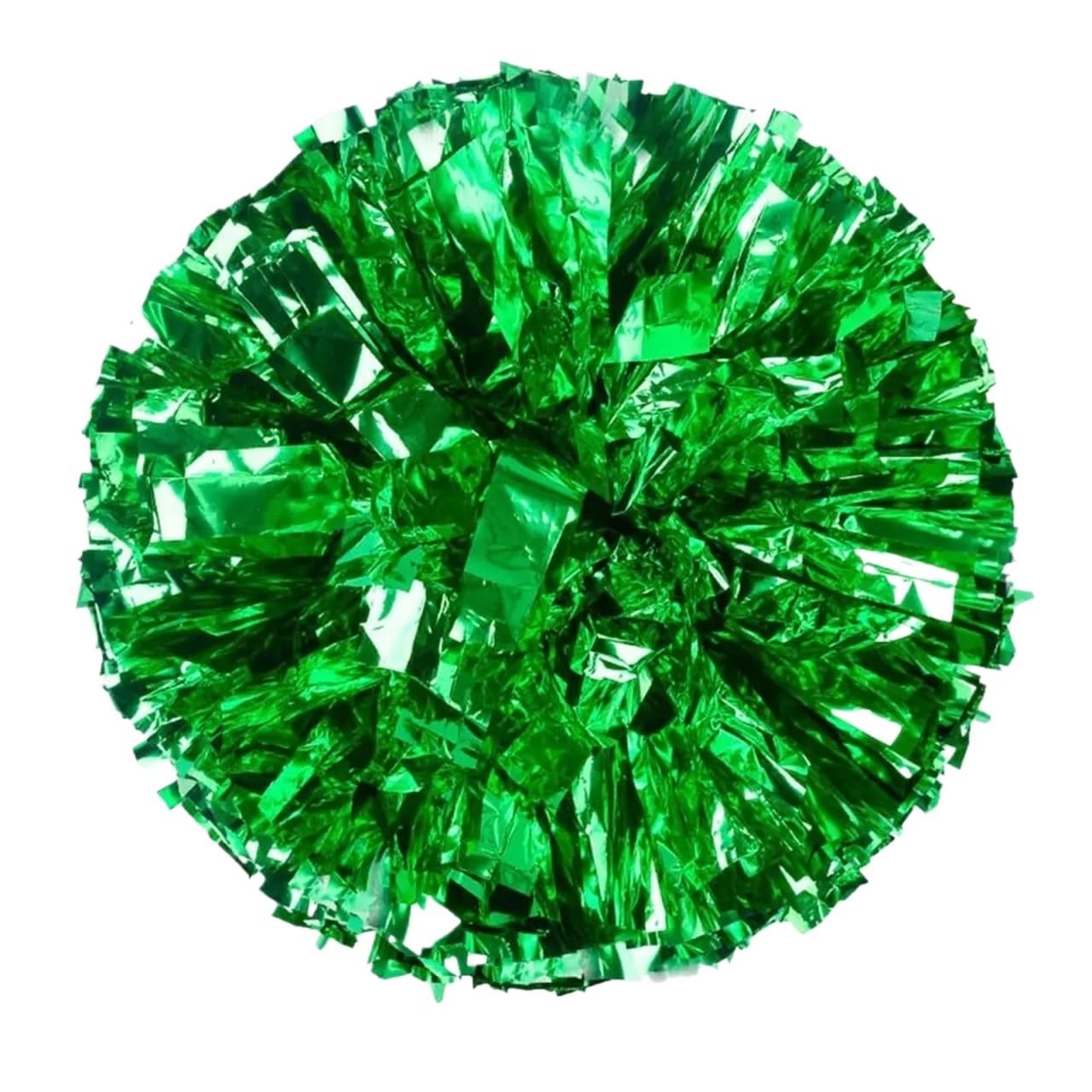 Lot de 8 pompons pom-pom girl 28 cm, for décoration fête, concert, spectacle, , club pour événements(Green)