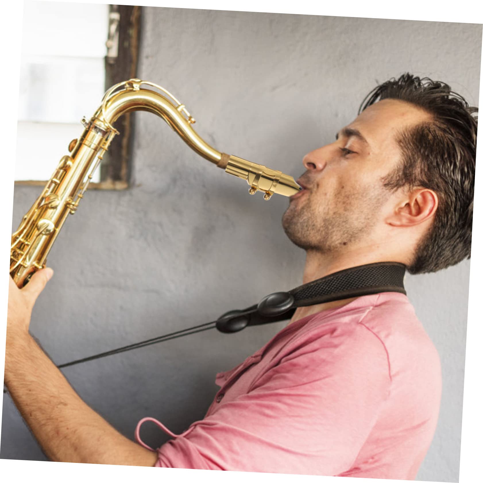 TOYANDONA Boquilla de Saxo Metal para Saxofón Alto Precisión Tonal y Superficie Pulida para Estudiantes y Profesores