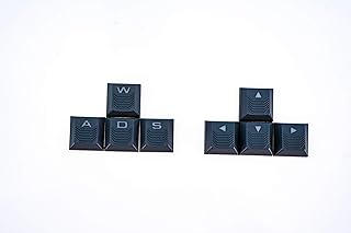 Mechanical Keyboard keycaps WASD keycaps Direction Keys Non-Slip Texture Design keycaps Professional Gaming keycaps (Gray)