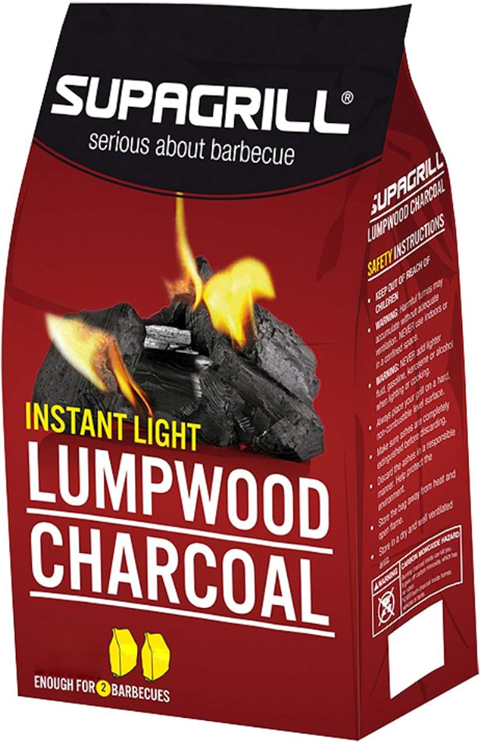 CPL Instant Light Lumpwood Charcoal, 850 g, 2Piece Amazon.co.uk Garden