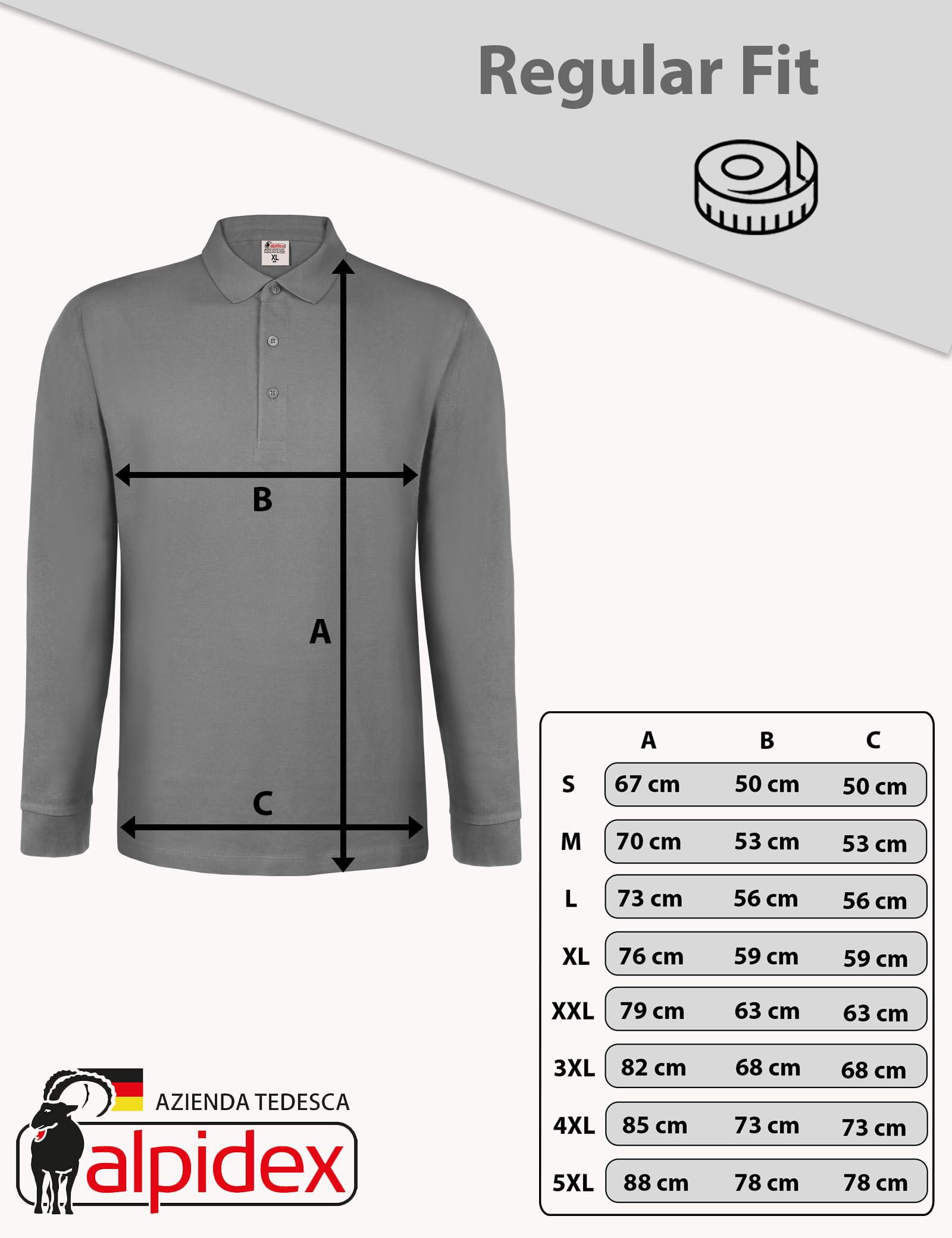 ALPIDEX Set da 2 Polo Uomo Manica Lunga 100% Cotone Maglietta Classico Casual Tinta Unita S M L XL XXL 3XL 4XL 5XL