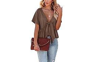 Chic Women's Brown Summer Tops