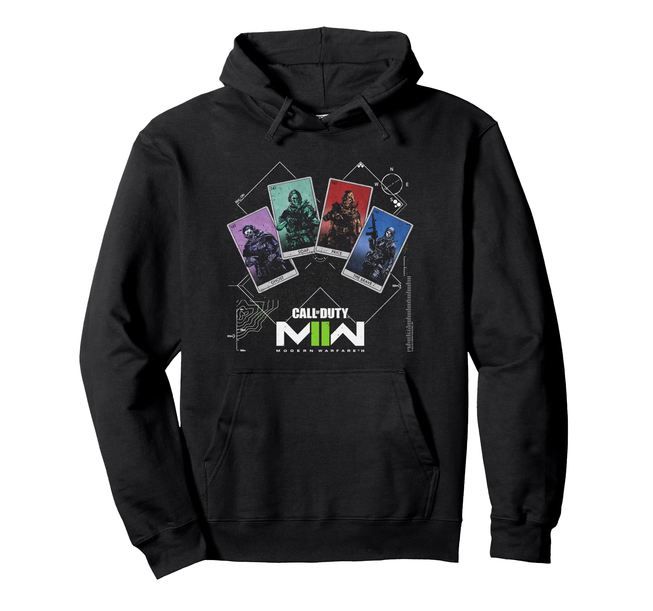 Call of Duty Task Force Tarot Cards Video Game Pullover Hoodie