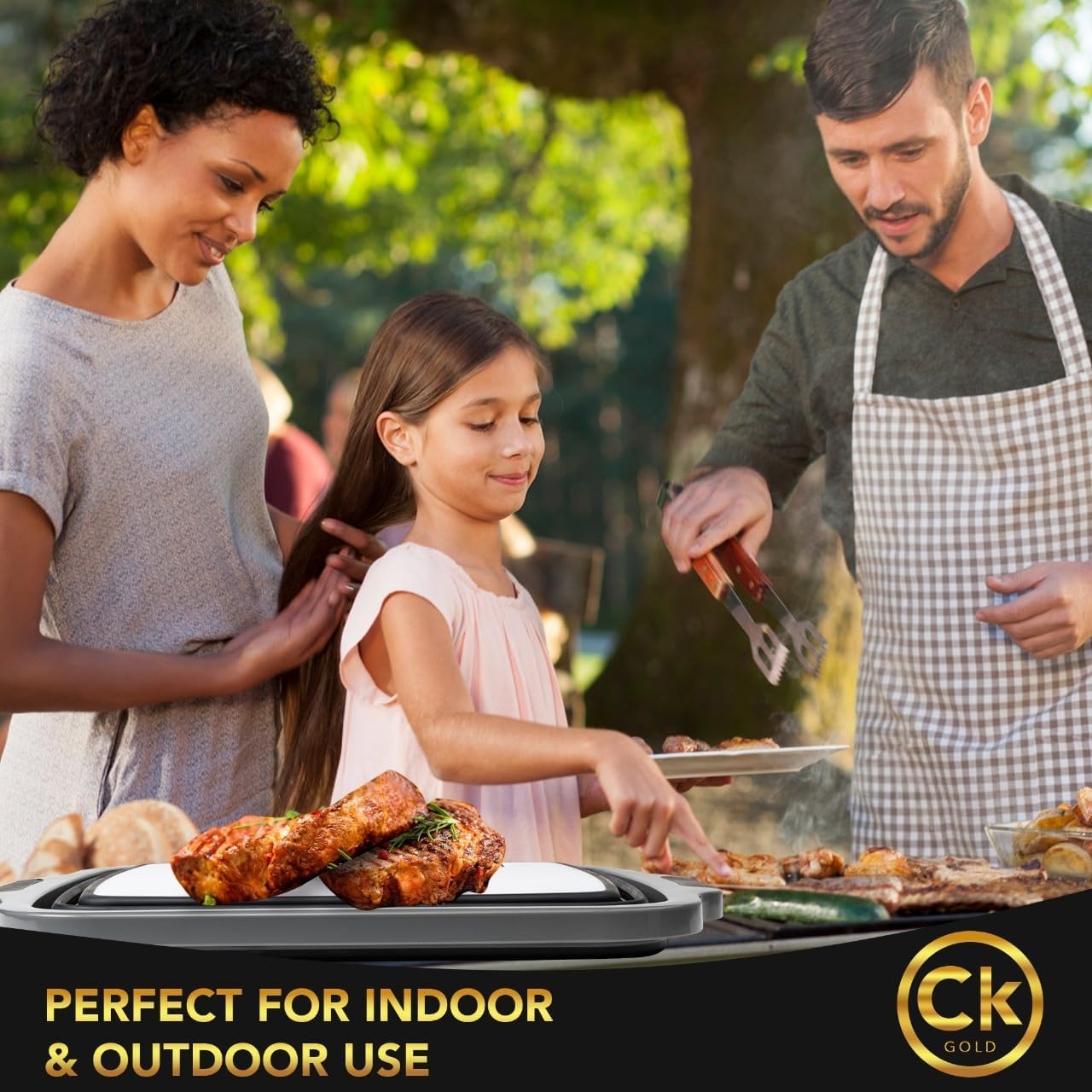 Tina plegable grande para preparación de barbacoa con tapa de bloqueo y bolsa de barbacoa para descansar carne, tabla de cortar plegable sin BPA con tapa, sin fugas, fuerte orificio de drenaje para 3