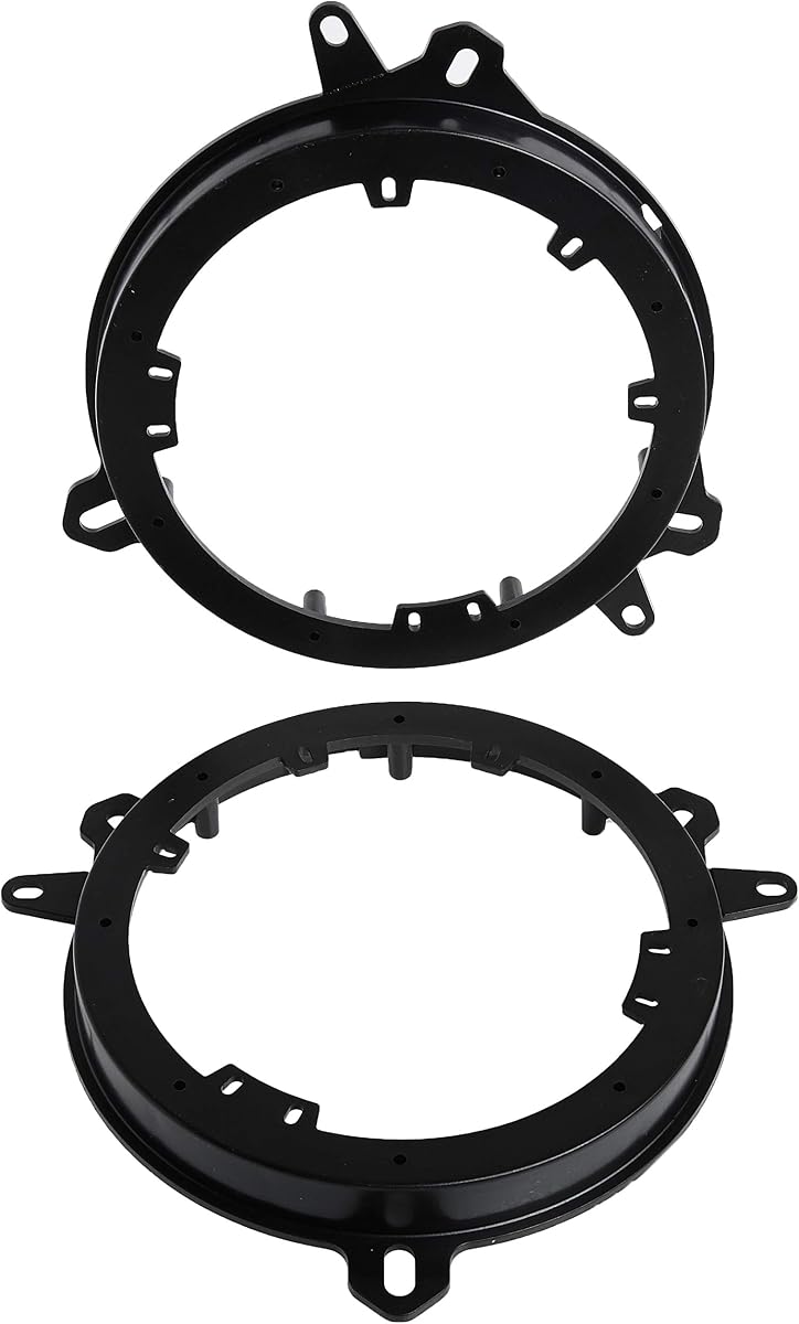 Metra 82-8148 6" to 6.75" Speaker Adapter Fits Select Toyota/Lexus/Scion 1998-2025 Vehicles, Black | Includes mounting brackets, aftermarket upgrade ready, 6.5 inch factory openings, no cutting or drilling, hand tool install