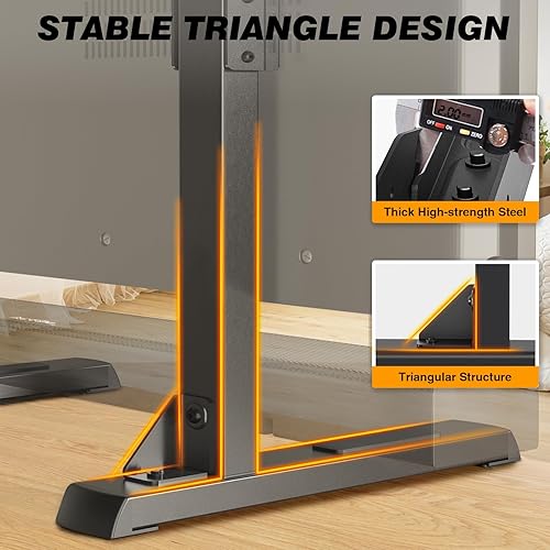 Miniatura 4 de 5Rcom Soporte universal para TV, patas grandes para televisores curvos planos de 37 a 86 pulgadas con gestión de cables, soporte de mesa para TV de