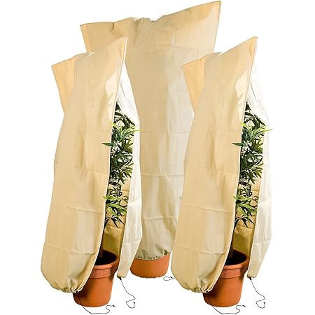 Royal Gardineer Pflanzenschutz: 3er-Set XL-Pflanzenabdeckungen als Winterschutz, 180x120cm, 80 g/m² (Pflanzen Winterschutz)
