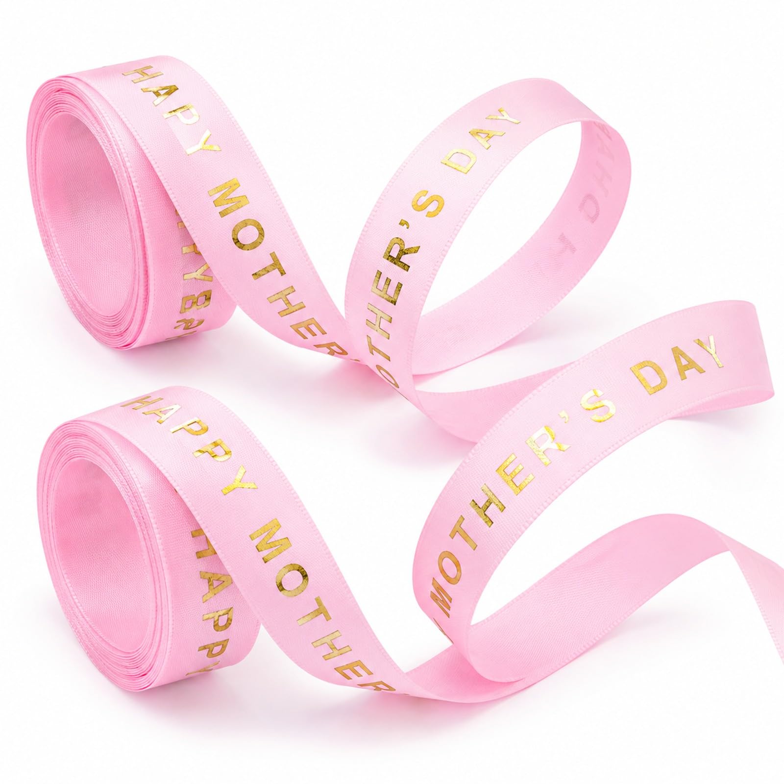 Amazon.com: LUOZZY 2 Roll Happy Mothers Day Ribbon Pink Ribbons