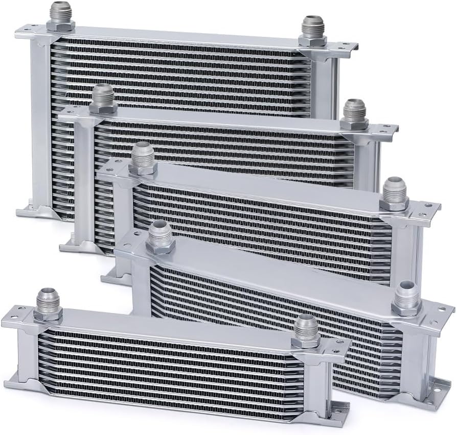 Motorcycle Accessories for AN10 Aluminum Radiator 10/13/15/16/19/25/30 Row British Type Car Cooler Cooling Replacement Universal Replaceable