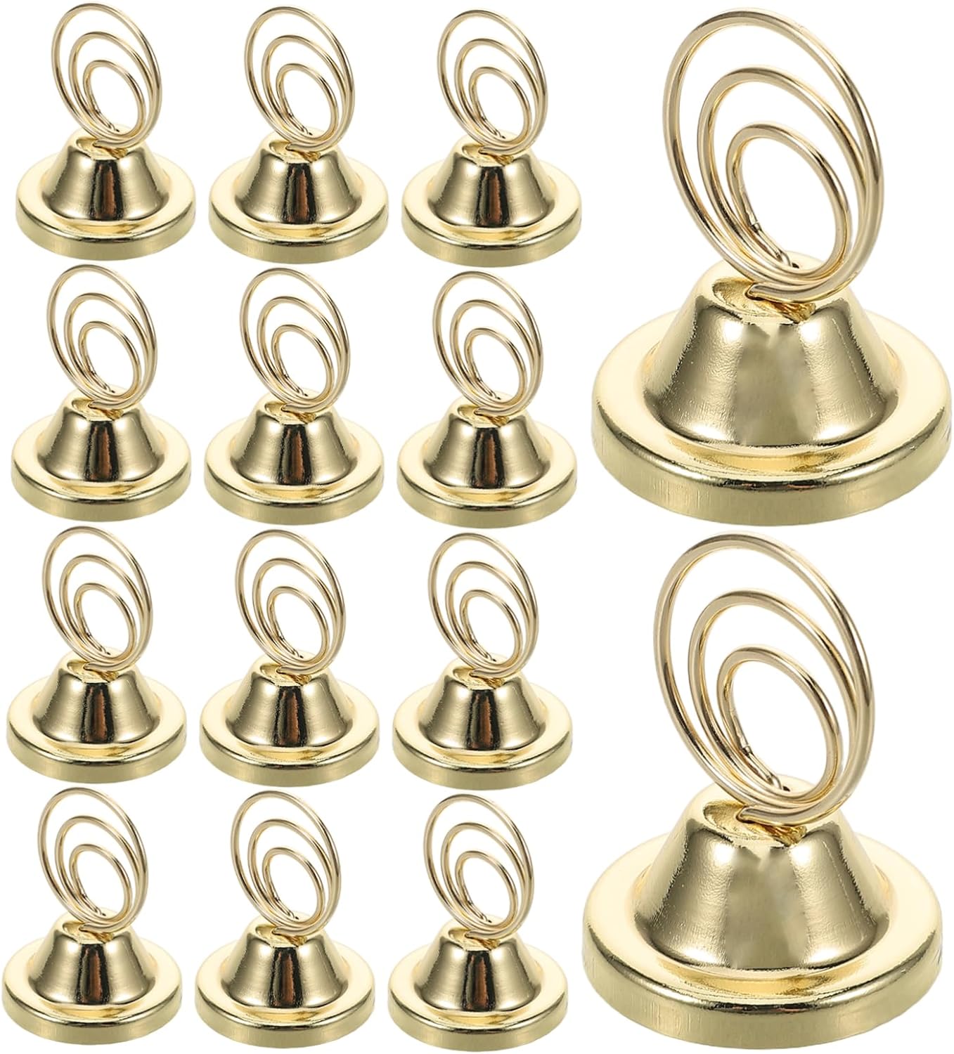 24pcs Mini Table Sign Holders Place Card Holders with Three Hole Clip for Photos Memos and Table Number Displays for Weddings Parties and Office Use