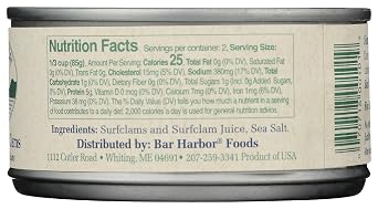Bar Harbor Chopped Surf Clams | Sweet and Tender | 6.5 oz (184 grams) can