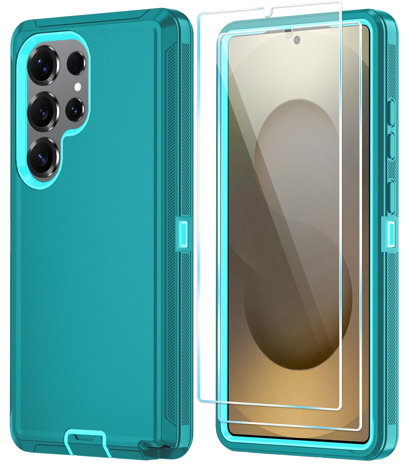 ONOLA Phone Case for Samsung Galaxy S25 Ultra Case with HD Screen Protector, Heavy Duty Shockproof & Dropproof 3-Layer Cover Phone Case for Galaxy S25