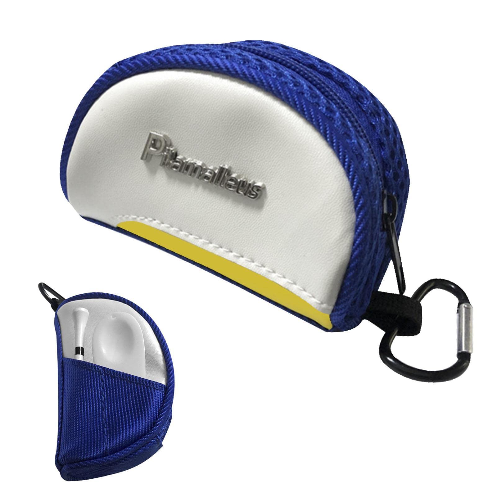 Borsa per Pallina da Golf con Cerniera e Moschettone, Porta t-Shirt Sportivo Tascabile
