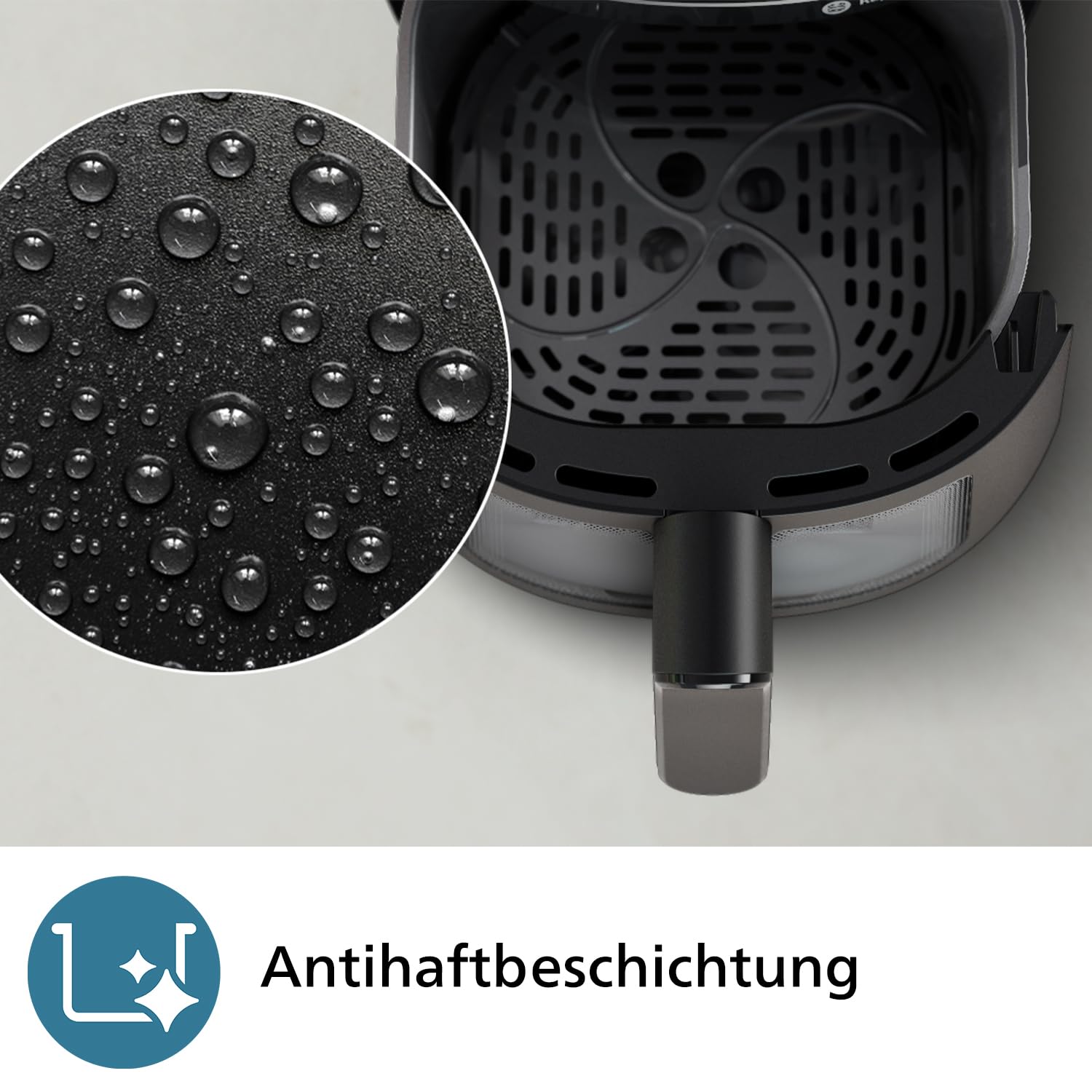 Philips Airfryer 2000 Series Heißluftfritteuse 4,2L Digitaler Touchscreen 13 Garoptionen 1500W Schwarz