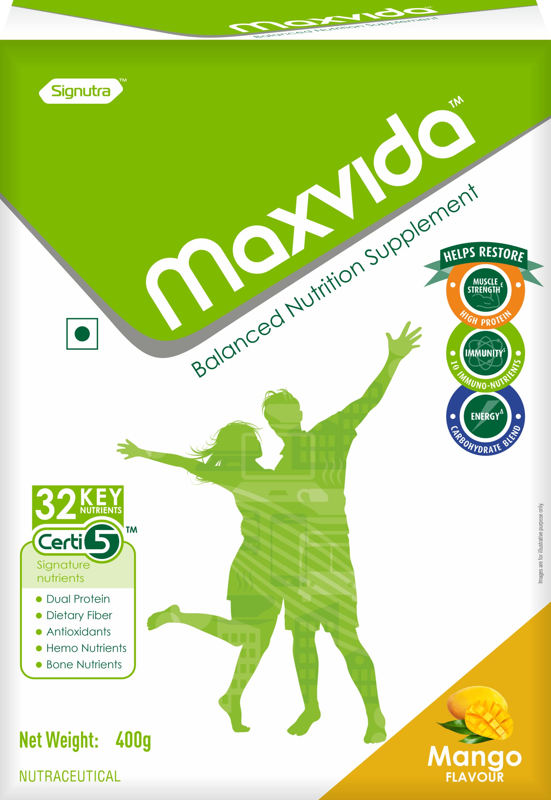 Maxvida Balanced Nutrition Supplement for Adults - 400 Gram BIB Mango (B0C46M3MQY) Amazon Price History, Amazon Price Tracker
