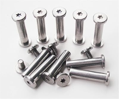 NC HAISDA Folding Knife Corby Bolts Pocket Knives Pivot Pins EDC Knifemakers Screw Fasteners Rivets DIY Knife Handle Studs Pack of 10 20mm