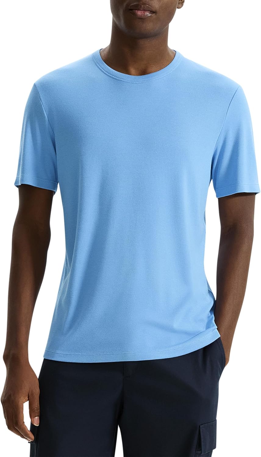 Theory Mens Essential Tee in Anenome Milano