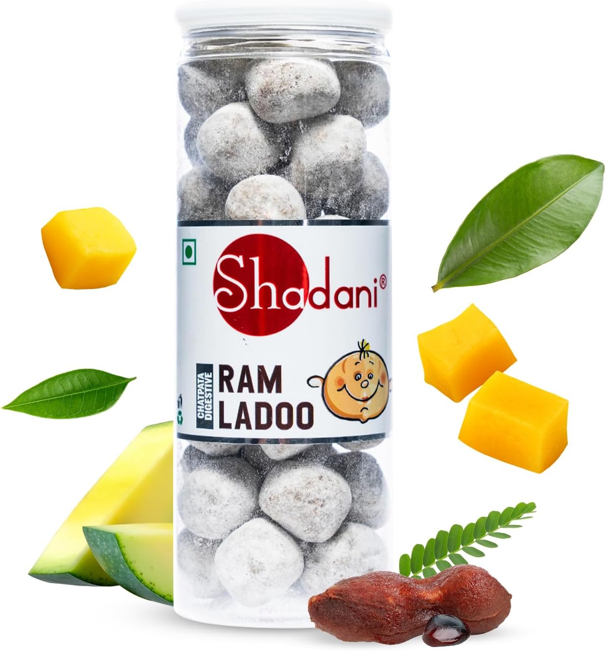 Shadani Ram Ladoo Box - Indian Special Sweet & Sour Flavour 200 GR (7.05oz)