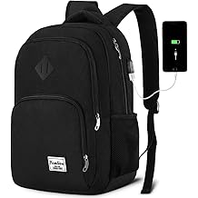 Backpack for Men and Women,School Backpack for Teenager,15.6 inch Laptop Bookbag with USB Charging port for Business Work College Travel Trip