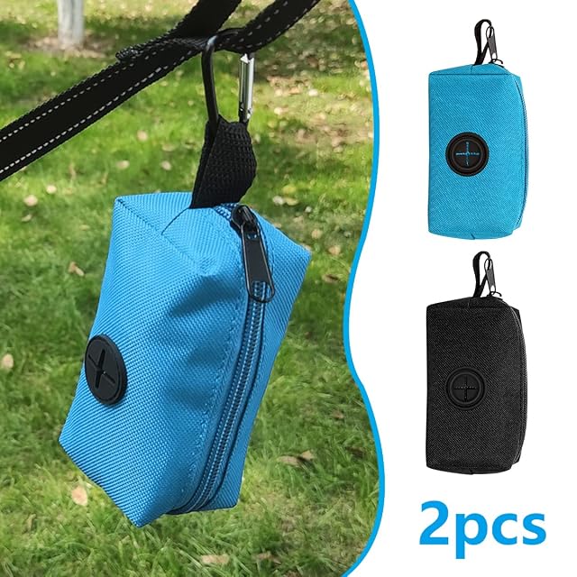 Foto 4 de 7 de Leikedun 2 unidades porta bolsas perro dispensador bolsas perro con cremallera