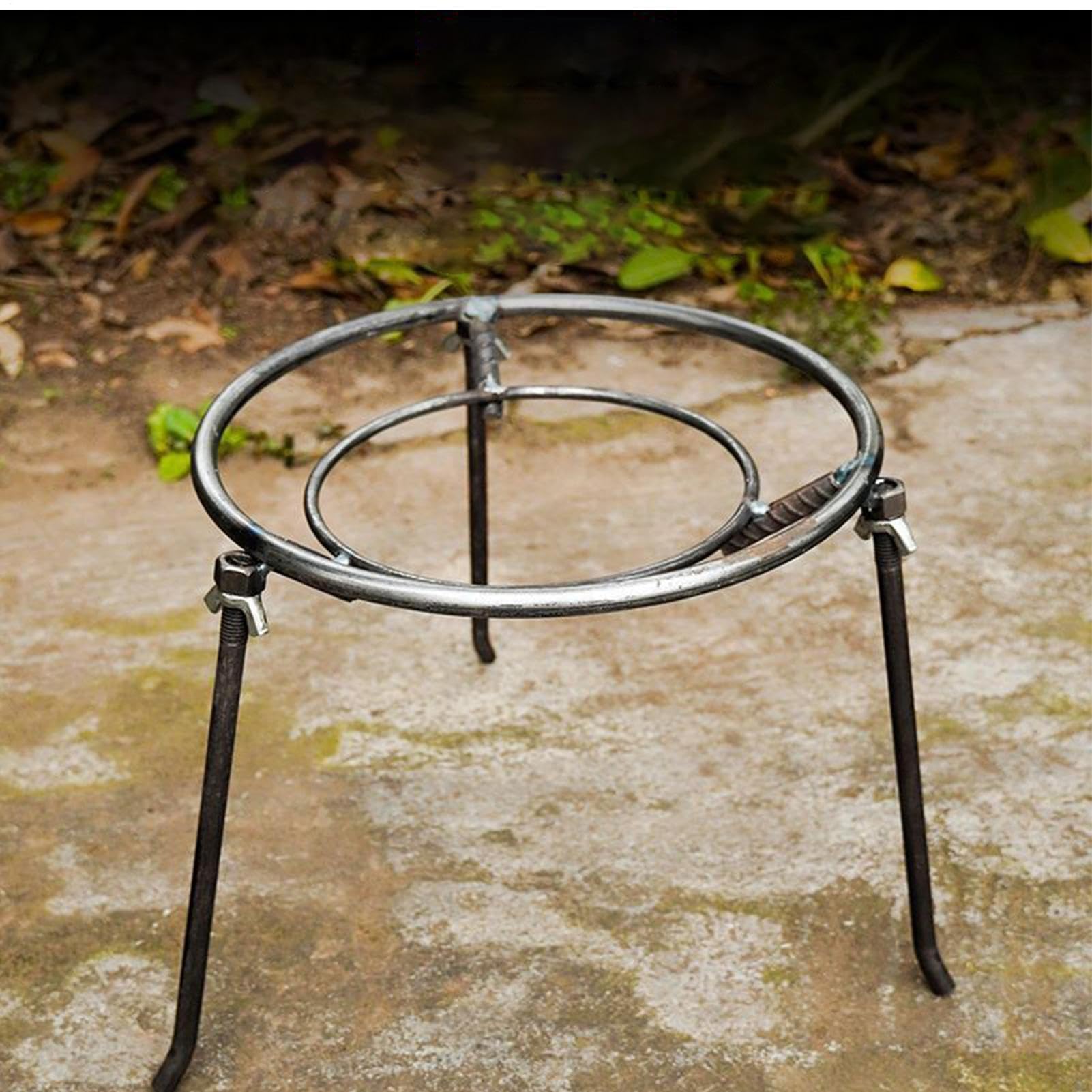 Treppiede Da Campeggio Per Cucinare Supporto Triangolo per Stufa | Cornice Triangolare Per Fornello Portatile E Resistente Al Calore Per Viaggi Escursioni Pesca Falò Campeggio All'Aperto