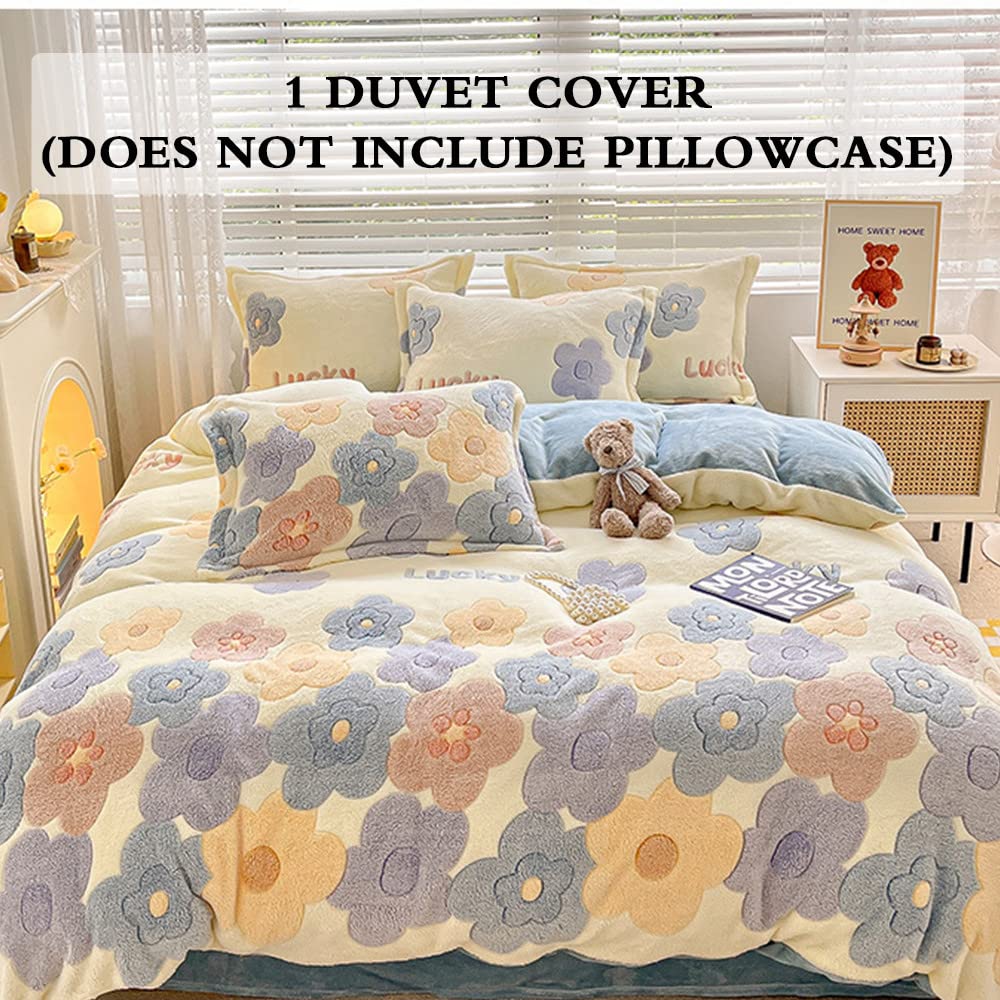 Funda Nórdica De Terciopelo Lechoso - Una Pieza, Cálida, Para Cama Individual/doble, Invierno