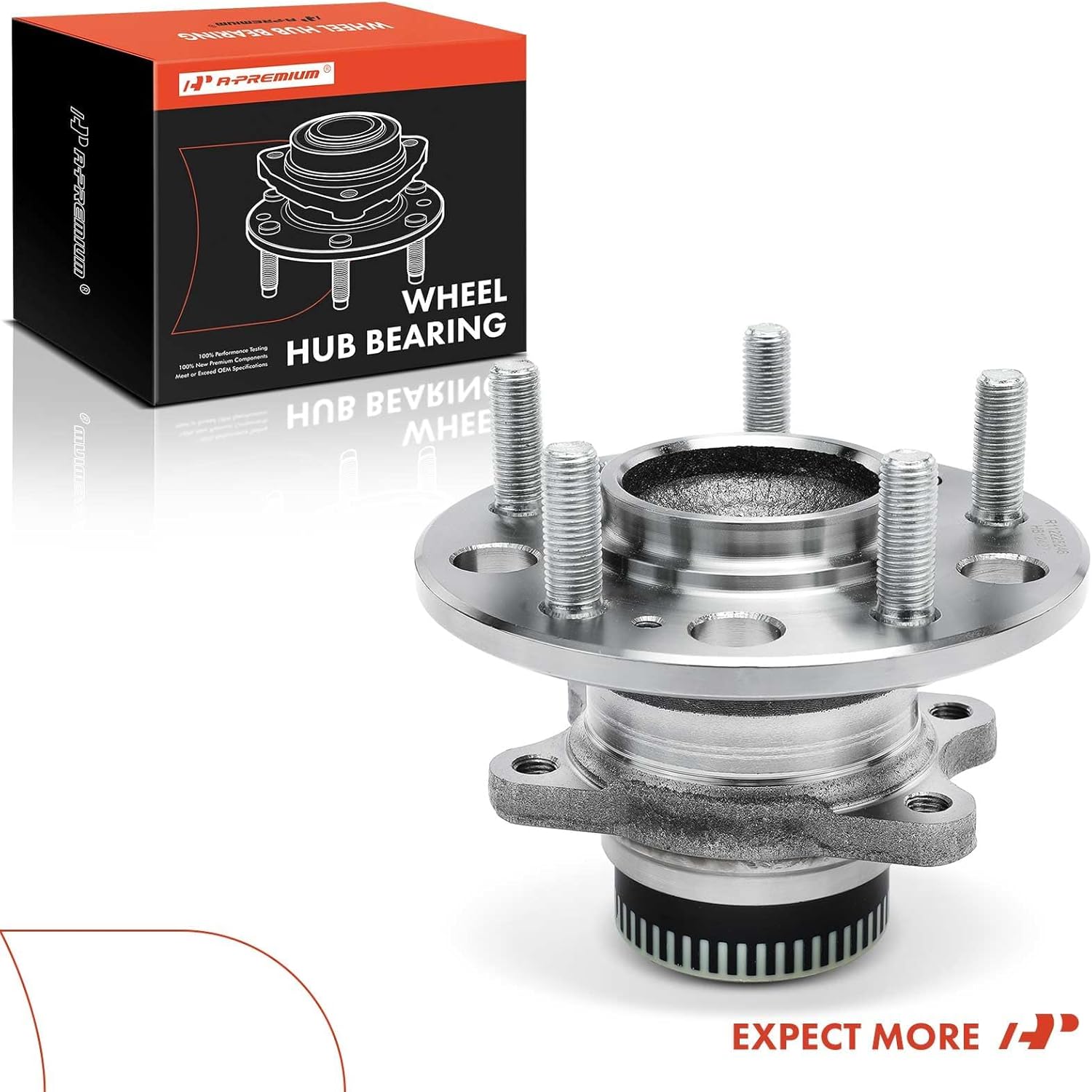 A-Premium Rear Wheel Bearing and Hub Assembly with 5-Lug Compatible with Hyundai Tucson 2010-2015, Sonata 2010-2014, Azera 2011-2017 & Kia Optima 2011-2015, Sportage 2011-2016, Cadenza, Rondo - Image 9