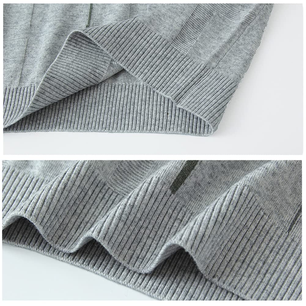 Suéter Hombre Chaleco sin Mangas de Punto Elegante Otoño Invierno Cálido Chaleco con Cuello en V