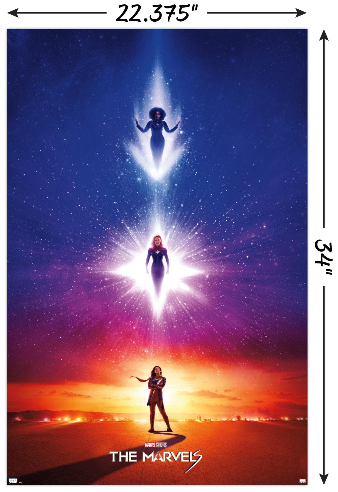 Amazon.com: Trends International Marvel The Marvels - Teaser One