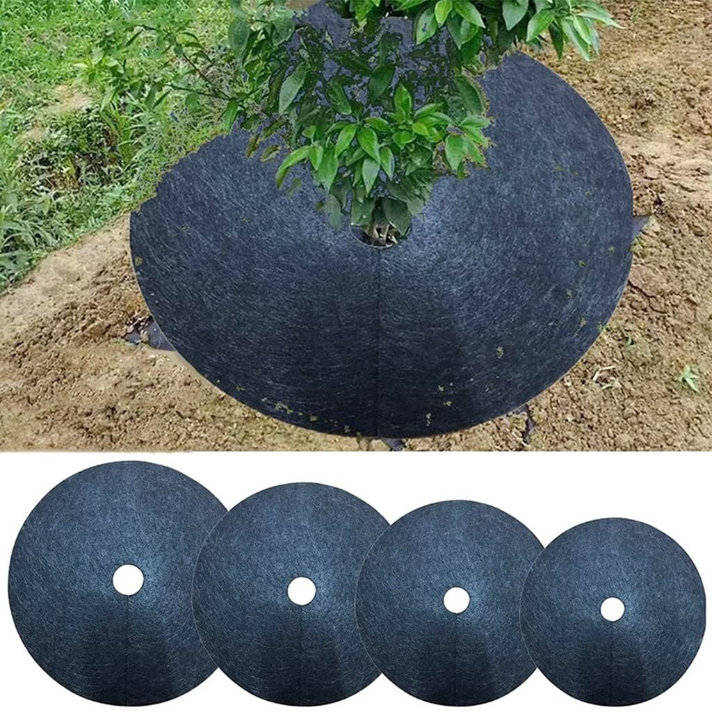 Pierścień ściółki drzewnej z włókniny, bariera chwastobójcza(20 Packs 32cm)