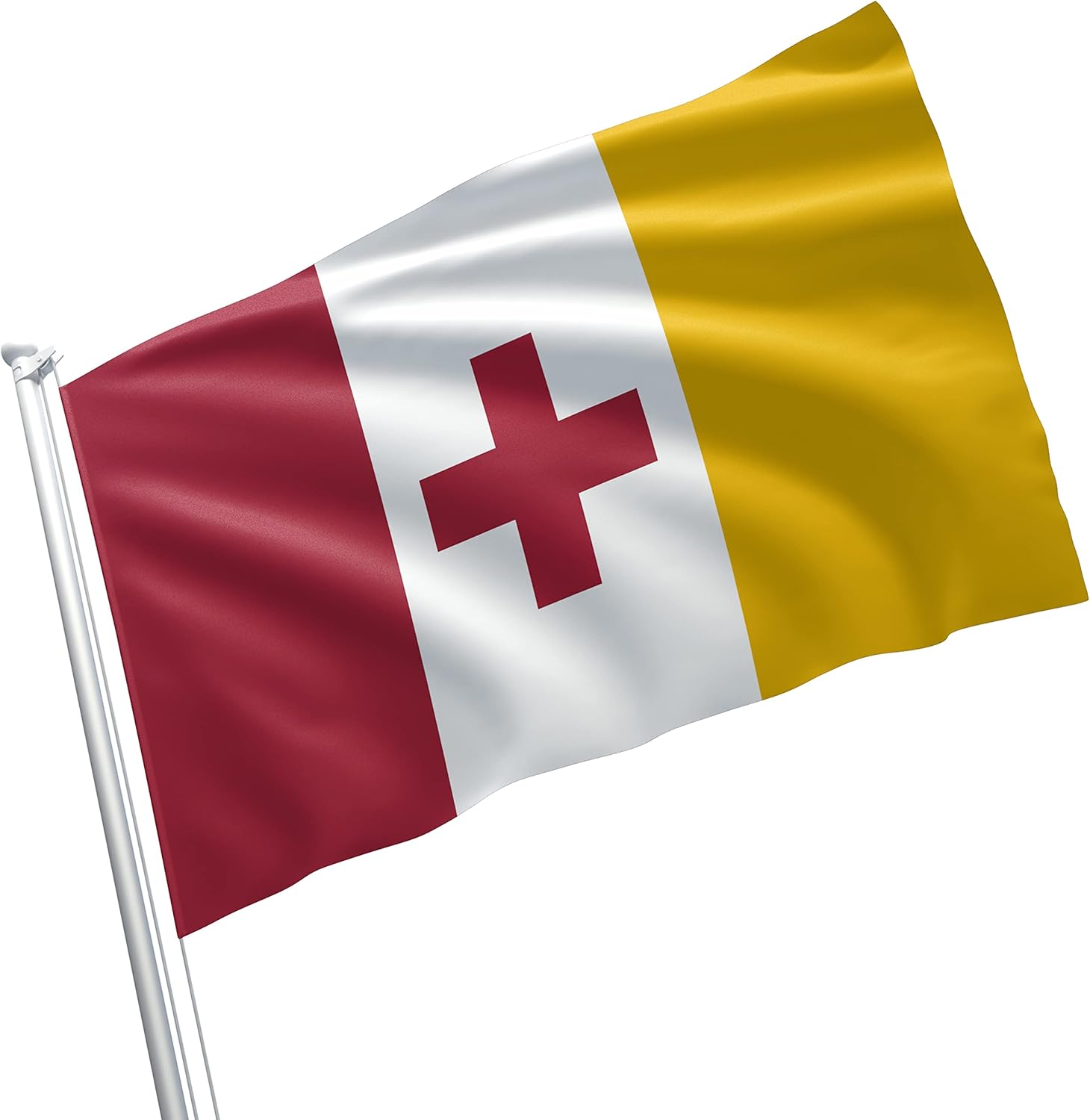 Kappa Alpha Order Licensed Flag 3x5 Feet for Home, Business, Basement, Garage. Durable 100% Polyester, Metal Grommets for Hanging, Printed on Demand (Kappa Alpha Order # 4)