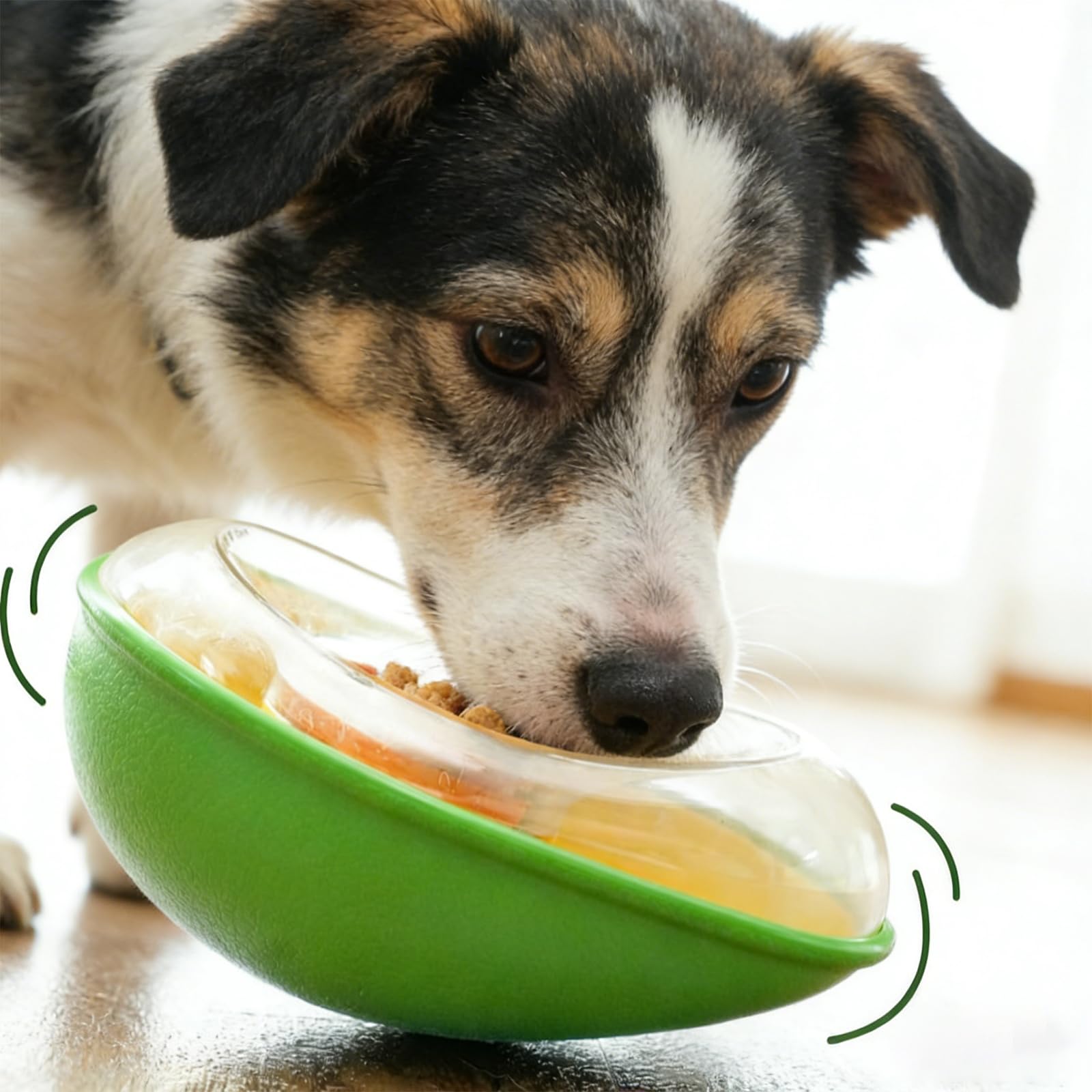 Jouet oscillant pour stimulation mentale du chien avocat vert