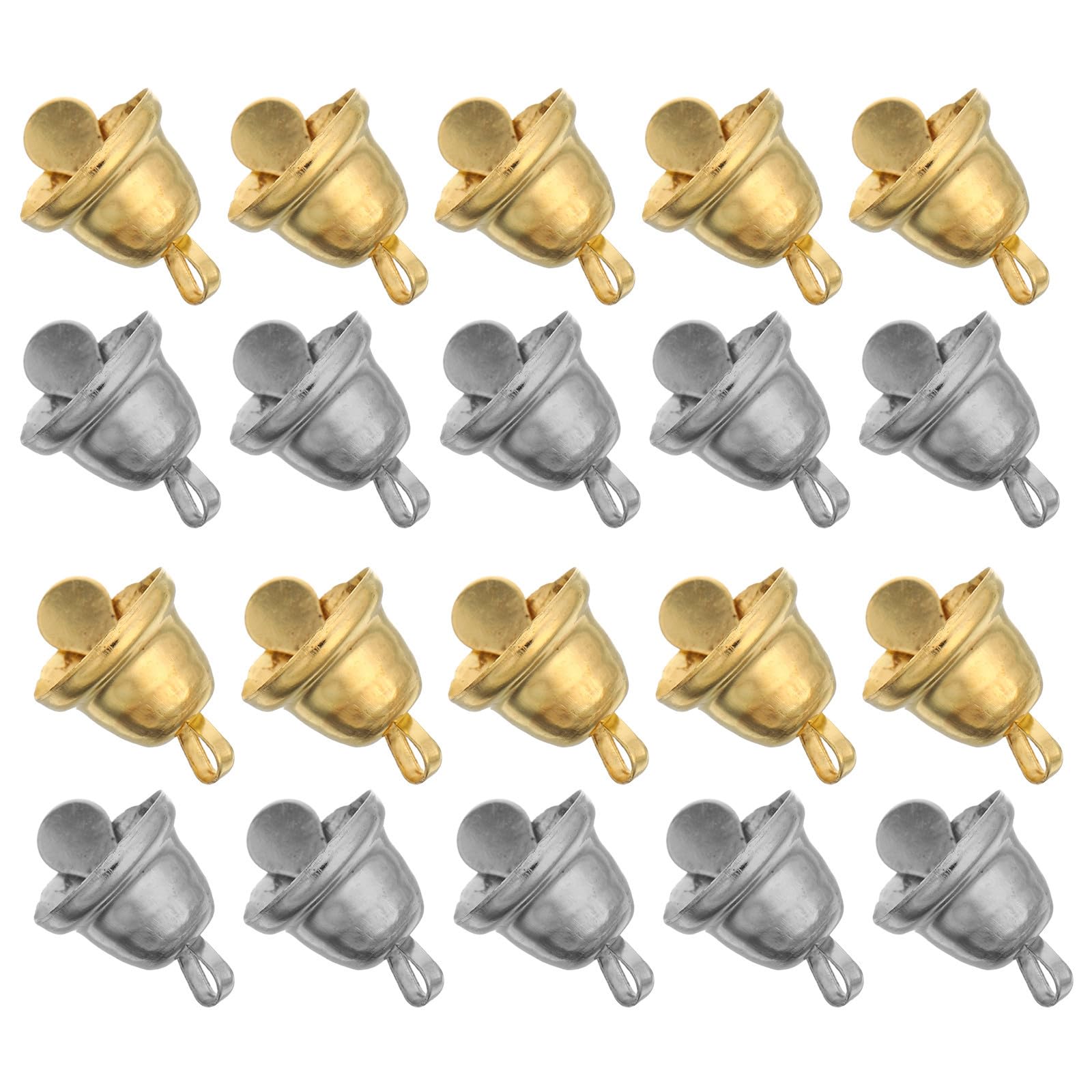 TOYANDONA 1000 Unidades Cascabeles Navideños de Metal 10mm para