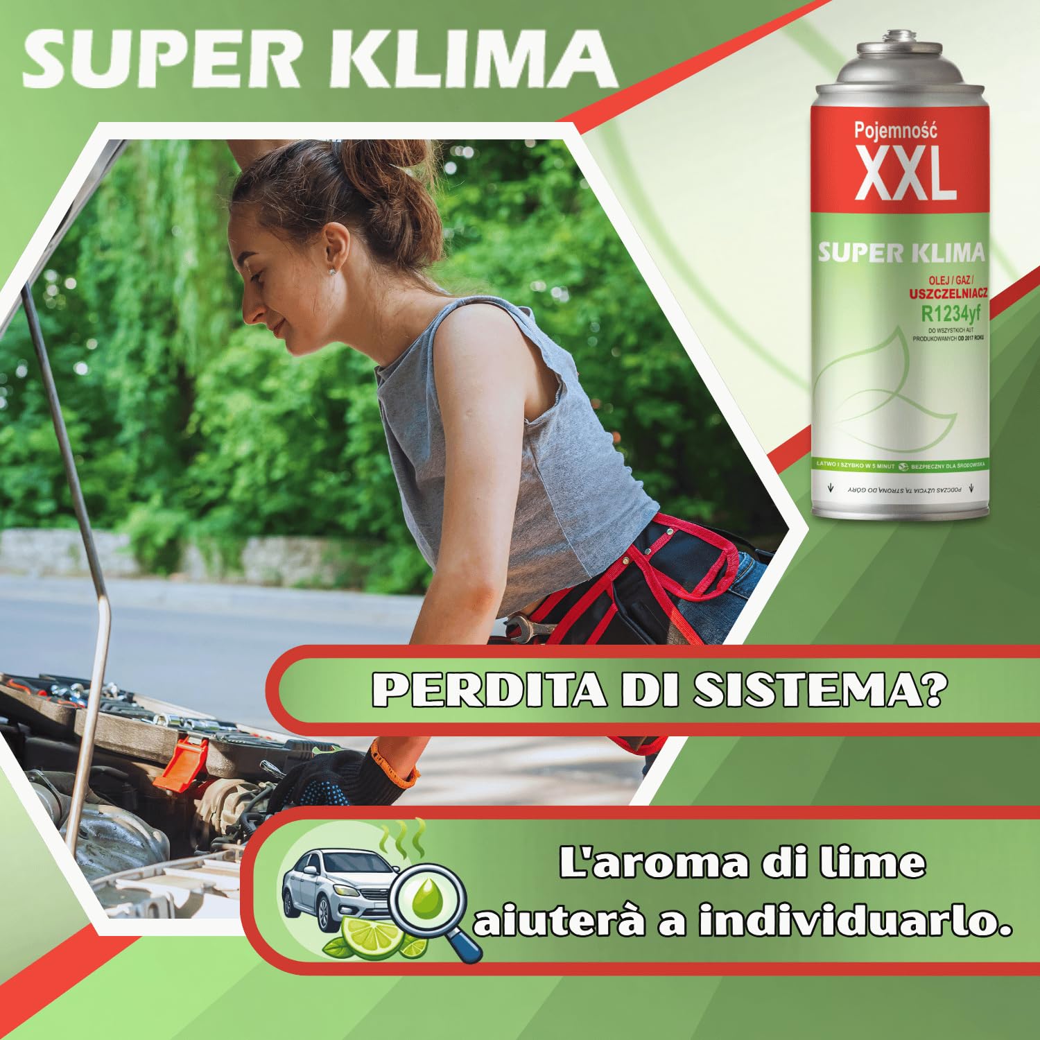 Tre Bombolette R1234yf Gas Aria Condizionata Auto 3in1 Clima Set Riparazione SUPER KLIMA