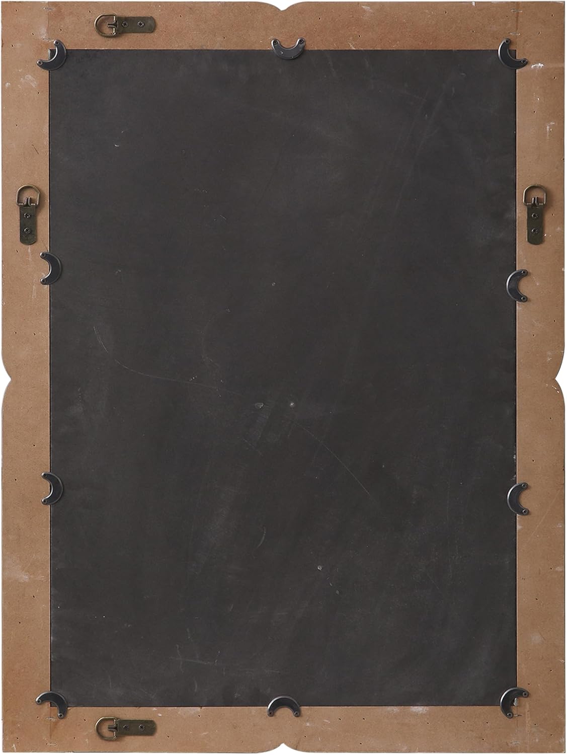 Farmhouse Rectangle Wall-Mounted Mirrors for Wall Decor Living Room 30 X 22 Inch, Hanging Distressed White Wood Frame Vanity Mirror for Bedroom Entryway Hallway, Horizontal or Vertical