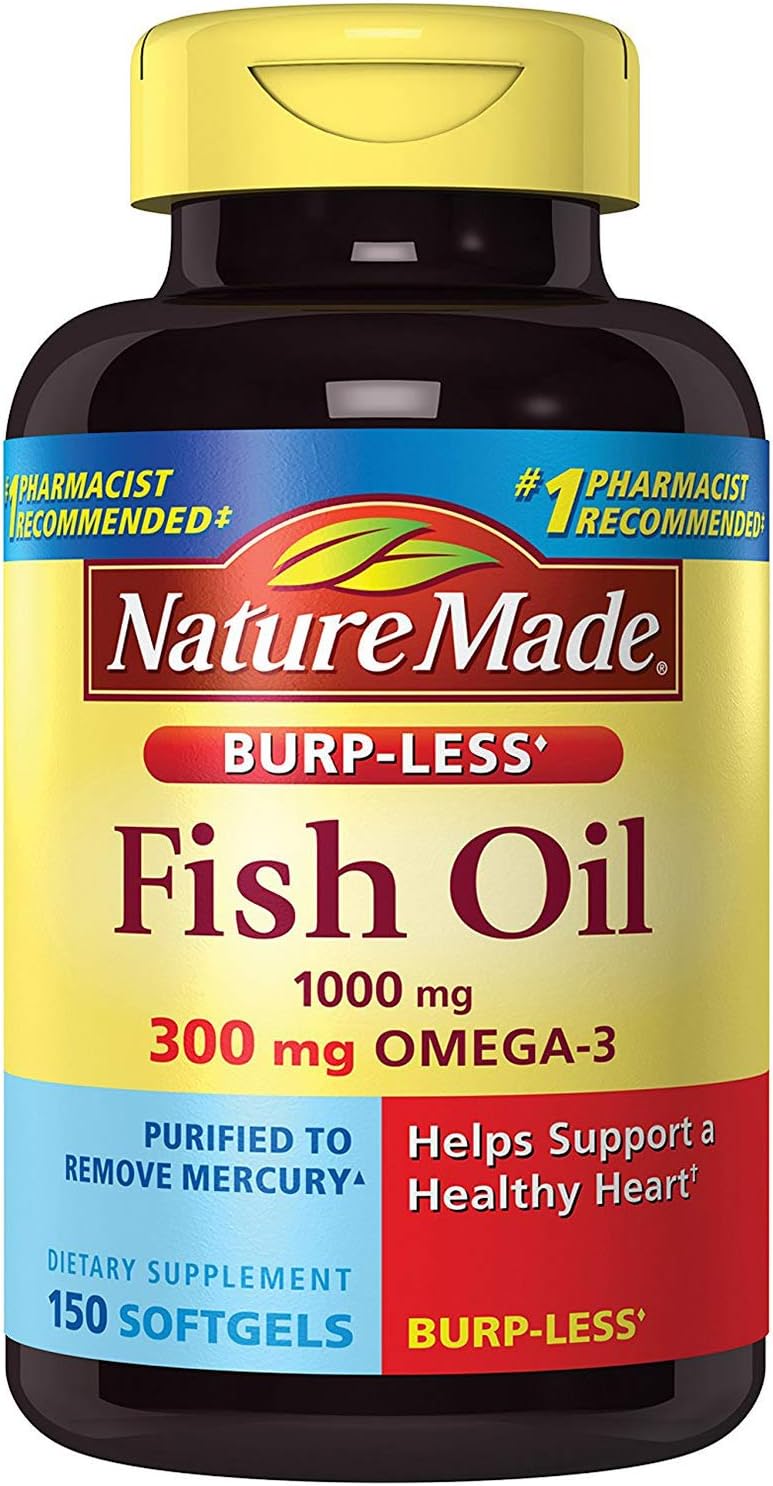 Nature Made Burpless Fish Oil 1000 mg w. Omega3 300 mg