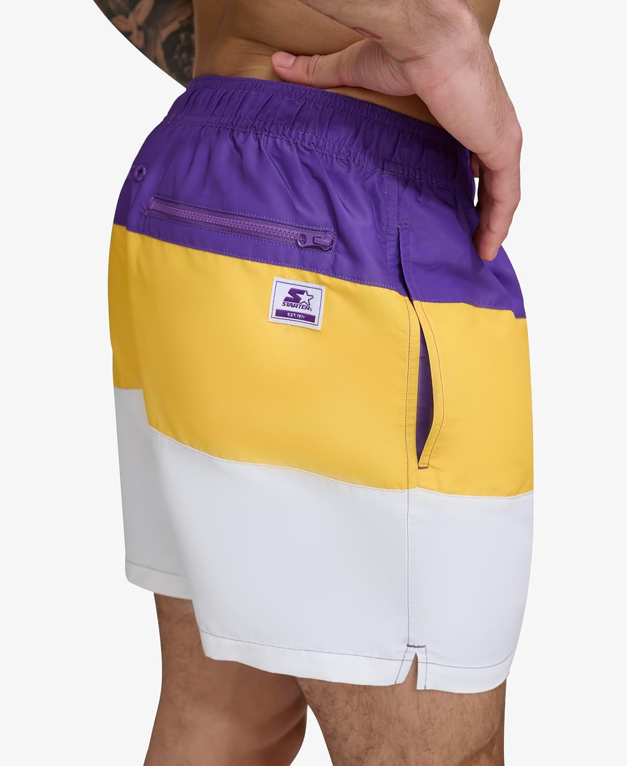 Starter Men's Quick Dry Lightweight Volley Colorbock Swim Trunk