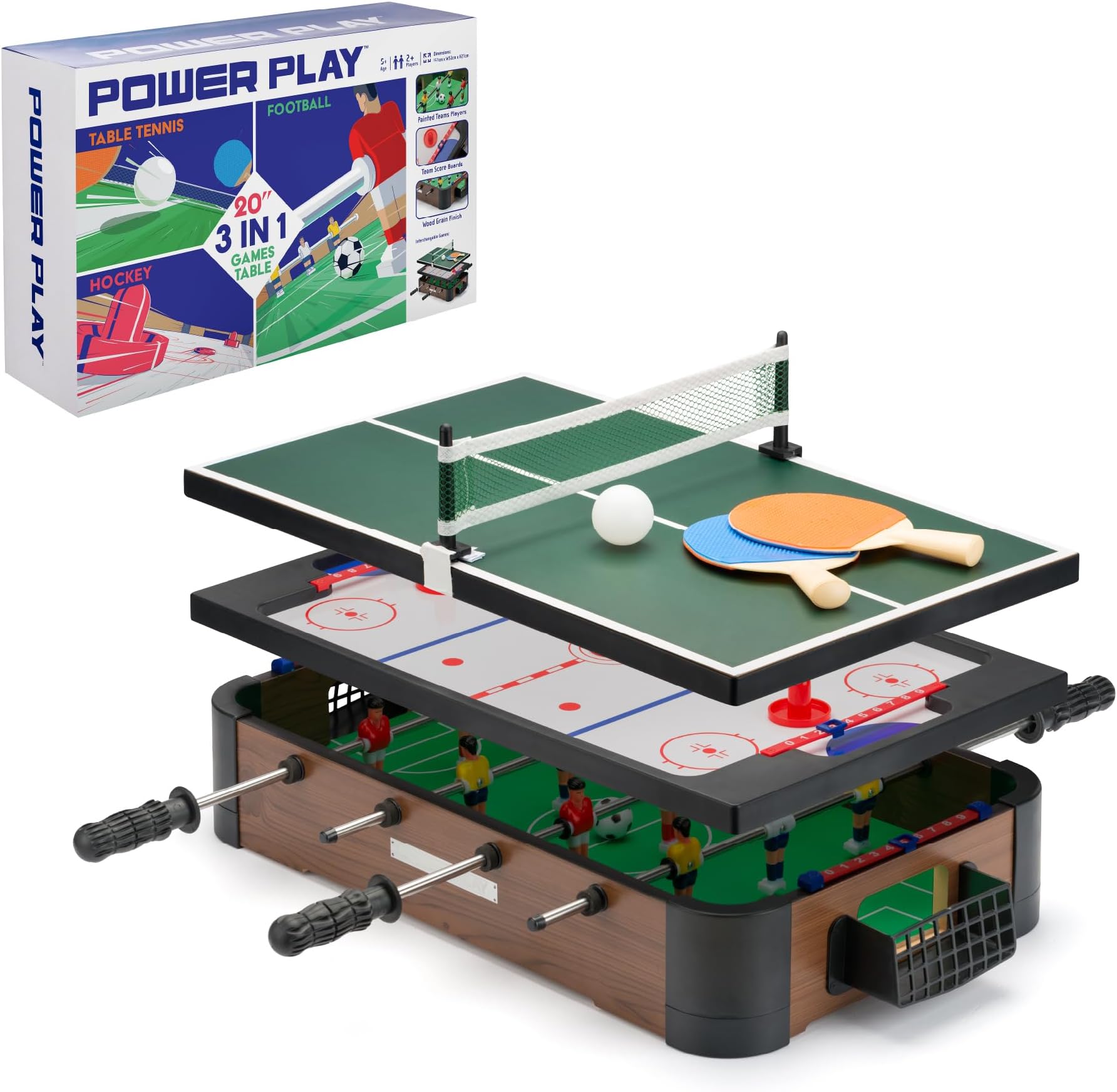 Powerplay 20" 3 In 1 Games Table