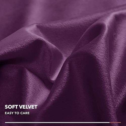 Vista 216 de Deconovo Juego de 2 fundas de almohada de terciopelo, 20 x 20 pulgadas, color verde azulado, cuadradas, con pompones, suaves, con cremallera