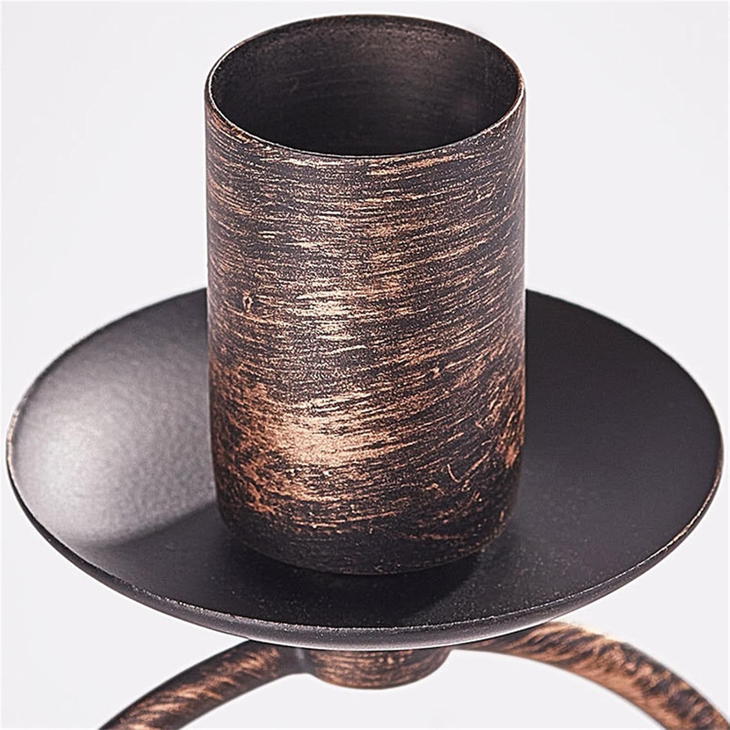 Pack of 3 Festival Iron Christmas Candle Holder Set Candle Stands for Tabletop Fireplaces Mantel Holiday Decorations