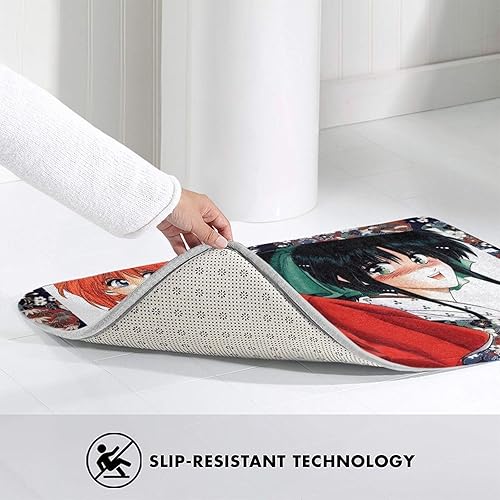 Miniatura 5 de Tapete de animé Rurouni Kenshin con dibujos animados 3D, antideslizante, lavable, tapete decorativo para cocina, dormitorio, 31.5 x 19.3 pulgadas