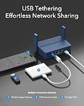 Cudy TR3000 Pocket-Sized Wi-Fi 6 Wireless 2.5Gb Travel Router | WiFi Router | OpenVPN, Wireguard, Connect to Public & Hotel Wi-Fi login Page, RV